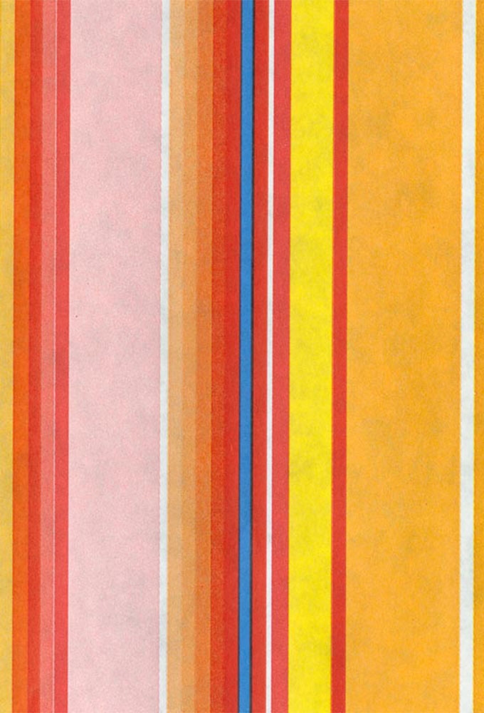 Geschenkpapier Kraft Wit Colorfull stripes Eco 70cm x 200meter