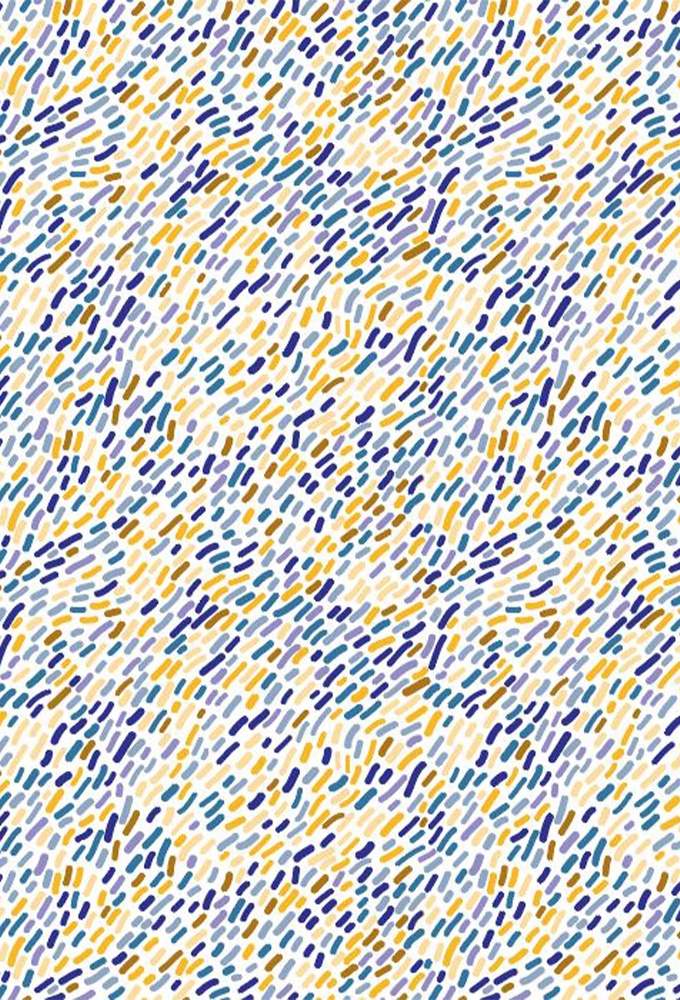 Kadopapier Coated colorful worms dark 50cm x 200meter