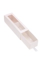 Bonbondoosje 1 Ladeboxje Wit Glans Hoog 15.5x4.3x4.5cm 10stuks