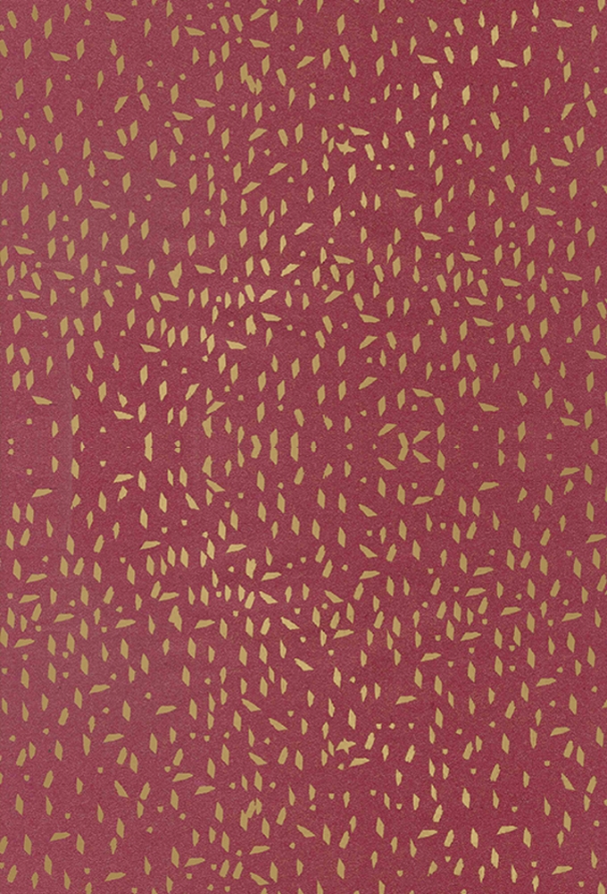 Kerst Kraftpapier Bruin recycled terrazzo bugundy goud 70cm x 200meter