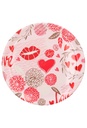 Kunststof Dienblad Bord Hartjes Love You 32cm 1stuks
