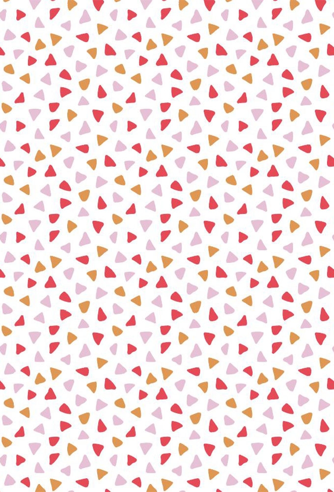 Geschenkpapier Coated Triangles pink 30cm x 200meter