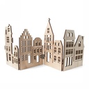 Jens Living Houten Dorp Naturel 58x0.5x22cm 1stuks