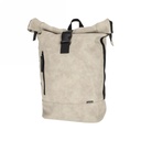 Norlander Nubuck Rol Rugtas Taupe 30x15x57cm 1stuks