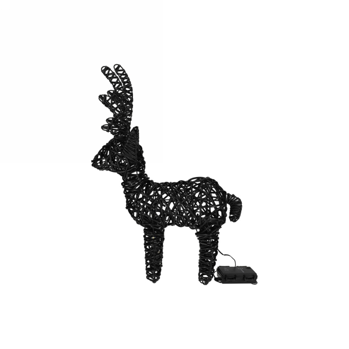 Jens Living Led Rendier Zwart Small 30x11x45cm 1stuks