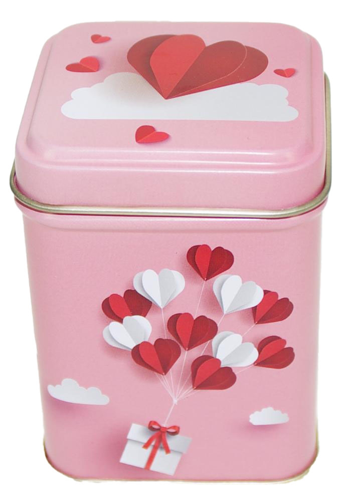 Blikken Hartjes 4.3x4.3x6cm 24stuks