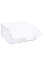 Luxe Klep Geschenkdozen Wit Mat Vancouver 20.8x21.5x10cm 1200gr 25st