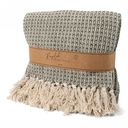 Jens Living Recycled Cotton Plaid Wafel Groen 130x180x0.3cm 1stuks