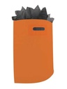 Plastic draagtassen Uni Oranje 35x4x44+2cm 50 mic 400 stuks