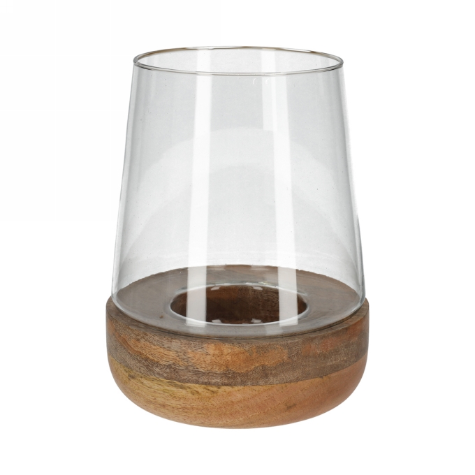 Jens Living Mango Windlicht Bram Naturel 18.5x18.5x25.5cm 1stuks