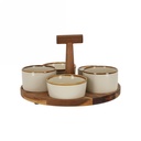 Jens Living Bits & Bites Bo Groot Beige 22.5x22.5x12cm 1stuks