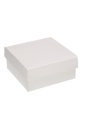Geschenkdoos & Deksel Gaby Wit Blinkend 12x12x5.5cm 100stuks