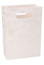 Kadotastasje Luigi Karton Wit Met Relief 16x8x23cm 10stuks OP IS OP