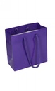 Kadotasjes Rome Uni Paars Glanzend Met Koord 16x8x16cm 10stuks