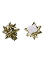 Mini Bows Strik Rond 25mm Goud met Plakker 100stuks