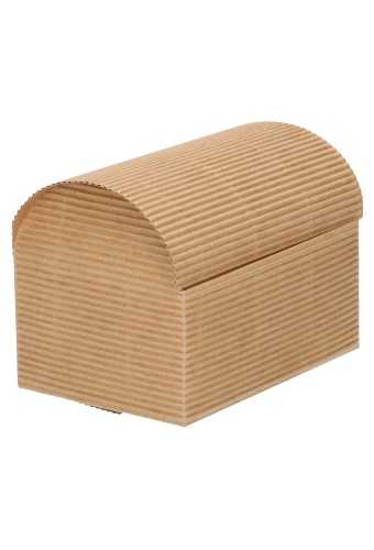 Kadodoos Dozza Rib Naturel Schatkistje 250gram 10x7x7.5cm 10stuks