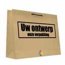 Kraft Tassen Bedrukken Met Logo 120GRAM & Koord 45x12x32cm A3 FORMAAT