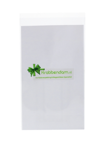 Plastic Vlakke zakjes Transparant 11x20cm 100stuks