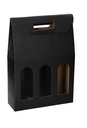 Luxe Wijndozen Vigo Zwart voor 3 fles 27x9x38.5cm 30stuks