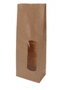 Blokbodemzakjes Kraft & Lange Venster Sealbaar 10.5x6.5x27.5cm100st