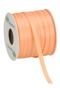 Satijn Dubbel Lint 6mm x 100 meter Peach