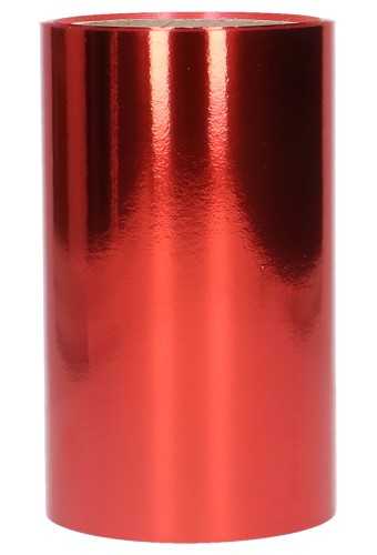 Breed Openings Lint Metallic Rood 15cm x 10meter