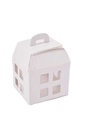 Geschenkdoos Huisje Wit Met Relief & Hanger 5.5x5.5x5.5cm 10stuks
