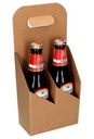 Bierverpakking Draagdoos Brugge Kraft voor 2 flesjes 33cl 10stuks