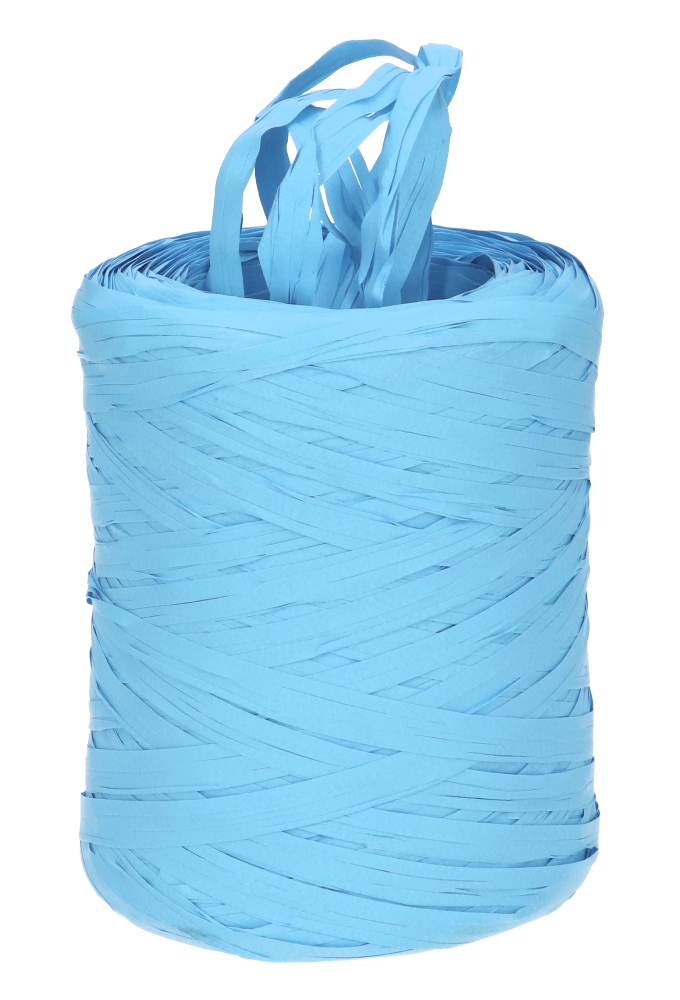 Raffia Linten Trend Licht Blauw 5mm x 200 meter