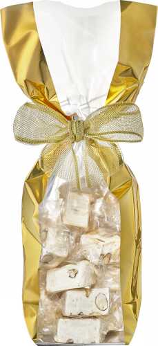 Luxe Cellofaan Zakjes Golden Edge & Zilveren Bodem 10x4x22cm 100st