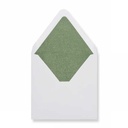 Luxe Enveloppen Dinant Wit & Groen 16x16cm 100stuks