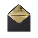 Luxe Enveloppen Dinant Zwart & Goud 16.2x22.9cm 100stuks