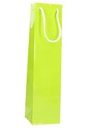 Luxe Wijntasjes Parijs Glans Lime Groen & Koord 10x9x40cm10st OP IS OP