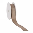 Luxe Taft Cadeaulint Met IJzerdraad Taupe 23mm x 20meter