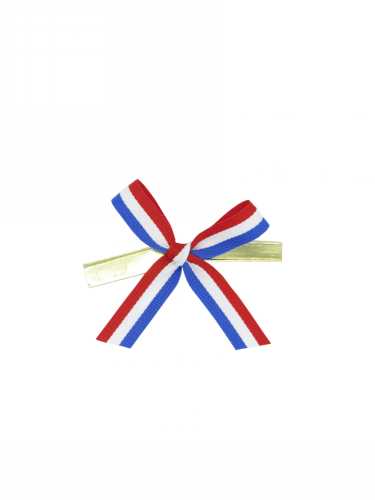 Strikje Satijn Nederland Met Clip 4.5x4.5cm 300stuks