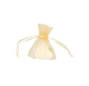 Organza zakjes Goud Super Mini 5x7.5cm 10stuks