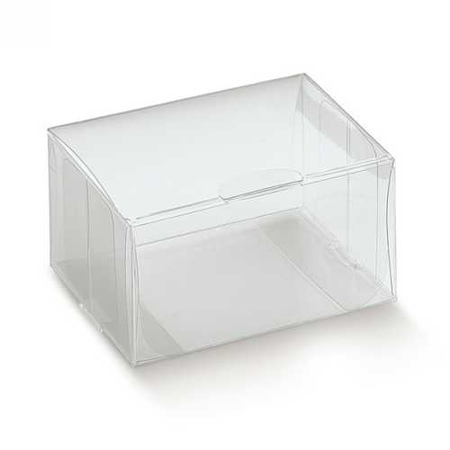 Transparant Rechthoekig Kadodoosje Plastic PET 8x6x4cm 10stuks