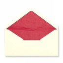 Luxe Enveloppen Dinant Creme & Rood 11x22cm 100stuks