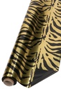 Kadofolie Dubbelzijdig Zwart Zebra Goud 70cm x 50m