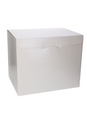 Geschenkdoos Segreto XL Witte Dots Relief 44x37x34cm 20stuks OP IS OP