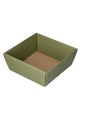 Geschenkdoos Korf Mera Linea Groen 21x21x9cm 50stuks OP IS OP