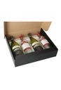 Luxe Wijndozen Ferro Zwart Line voor 4 fles 34x37x9cm 30stuks