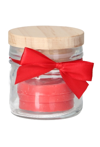 Strikje 100 Procent Recycled Pet Rood & Lint 6x5cm 250stuks