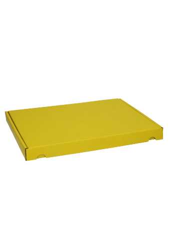 Brievenbusdoos Met Klep Pinto Kraft Geel A4 31x22x2.6cm 25stuks