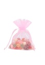 Organza zakjes Baby Roze Medium 12x17cm 10stuks