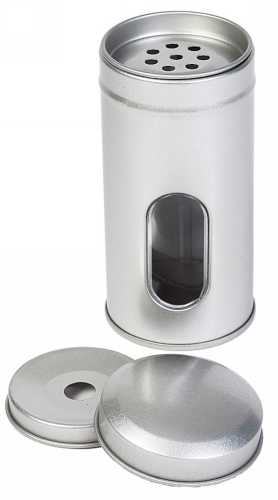 Blikken Blanco Met Venster Met 3 Deksel r5x10.5cm 24stuks