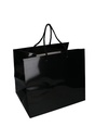 Kadotajes Rome Uni Zwart Glanzend Met Koord 33x25x29cm Extra Diep 10st