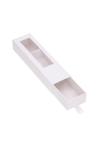 Bonbondoosjes 1 Ladeboxje Wit Glans Laag 16x4.3x2.8cm 10stuks