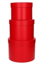 AKTIE LUXE KANT & KLARE Flowerbox Latemar Rood Smal Rond Set van 3st