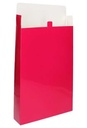 2 HALEN & 1 BETALEN Kadodozen Sluitklepje Fuchsia Glans 26x6x37cm 10st